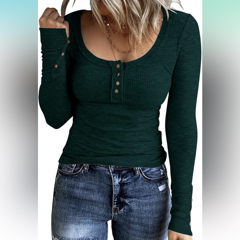 ***💲BOGO 💲*** Ribbed long sleeve Henley
